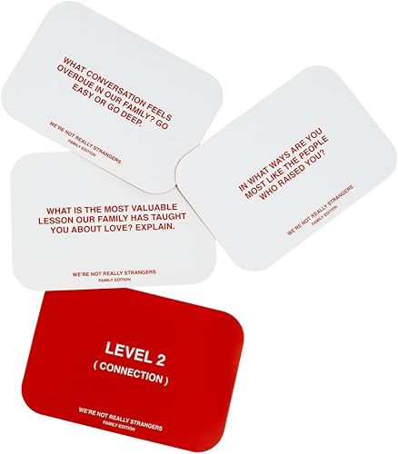 Miniatura 8 de Edición familiar de Were Not Really Strangers juego de cartas familiar con iniciadores de conversación para adolescentes y adultos 150 preguntas y