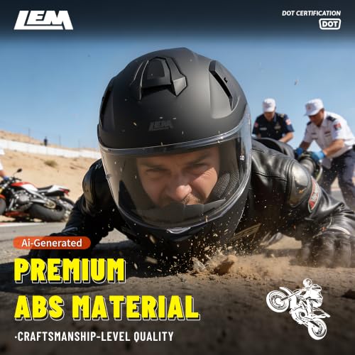 LEM Full Face Motorcycle Helmet