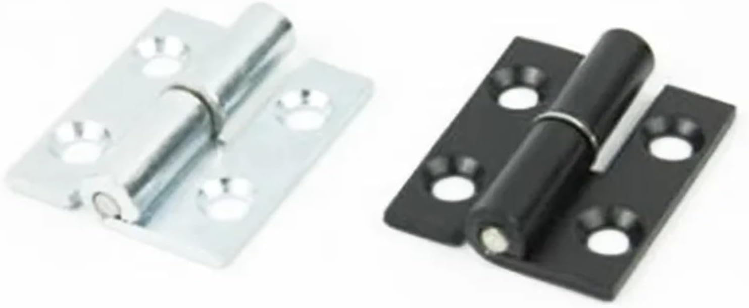 50mm Metal Hinge Carbon Steel Hinge Hinge Door Hinge Connector Black Or Sliver Color 1Pcs(Silver)