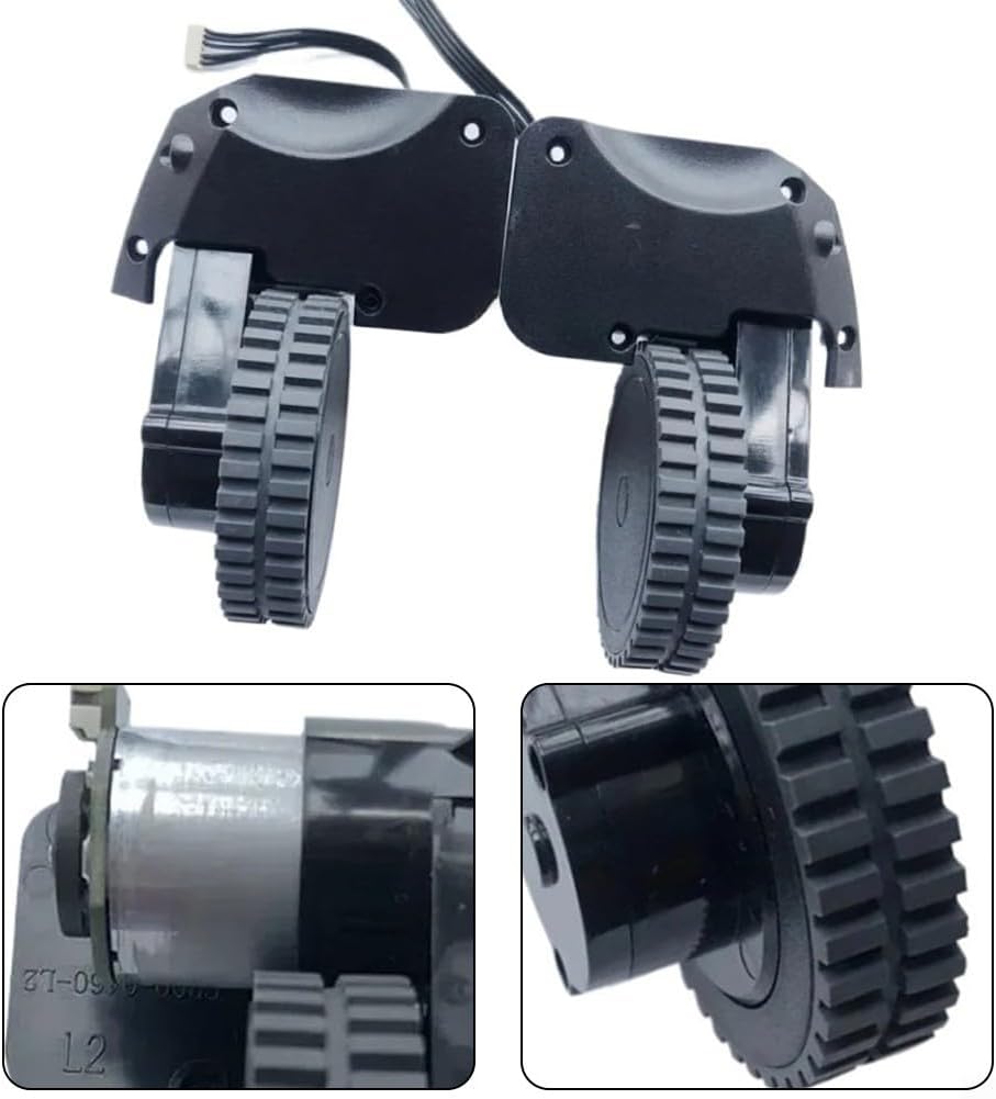 Left and Right Side Wheel, for Eufy for Robovac R500, 15C, for G10, 25C, 30C, 35C, 11S Robot Vacuum Accessories(L wheel)