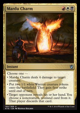 Magic The Gathering - Mardu Charm (186/269) - Khans of Tarkir