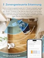 Meross Matter Over Thread Präsenzsensor Drahtloser WLAN Anwesenheitssensor | Innen und Außen IP67, Smart Bewegungsmelder mit mmWave, PIR, Licht, Kompatibel mit Home Assistant, HomeKit, Alexa, 2 Stück – Ansicht 8