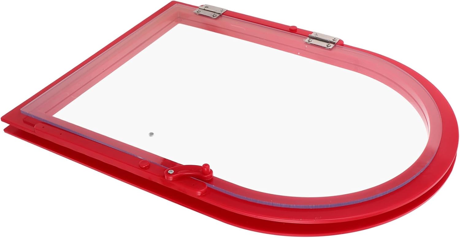 Mobestech Food Serving Window Showcase Door Acrylic Design for Kitchen Cabinets Replacement Access Door for Outdoor Kitchens and Food Trailers Compact Size