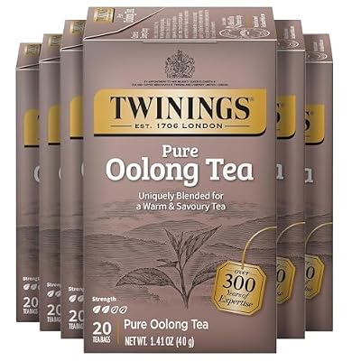 Twinings of London Pure Oolong Tea Bags, 20 Count (Pack of 6)
