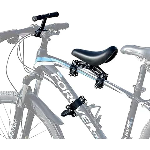 NELOMO Front Mounted Bicycle Seats for Children Kids Handlebars Foot Pedals Set Mountain Bike Child Seat Kids Bike Seat Suitable for MTB and City Bicycles Cover