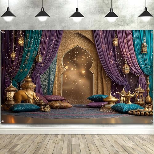 Fondo fotográfico morado de 7x5 pies para fiestas miniatura 5