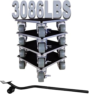 DUEBEL Lifter Furniture Sliders for Hardwood Floors Jack Furniture Dolly Appliance Dolly for Moving Pads Furniture Movers Sliders 3086 LBS