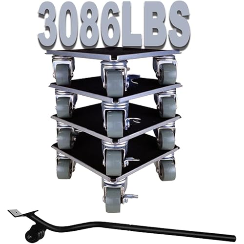 DUEBEL Lifter Furniture Sliders for Hardwood Floors Jack Furniture Dolly Appliance Dolly for Moving Pads Furniture Movers Sliders 3086 LBS