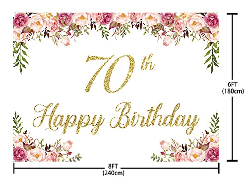 Fondo fotográfico 8x6ft para cumpleaños color rosa miniatura 2