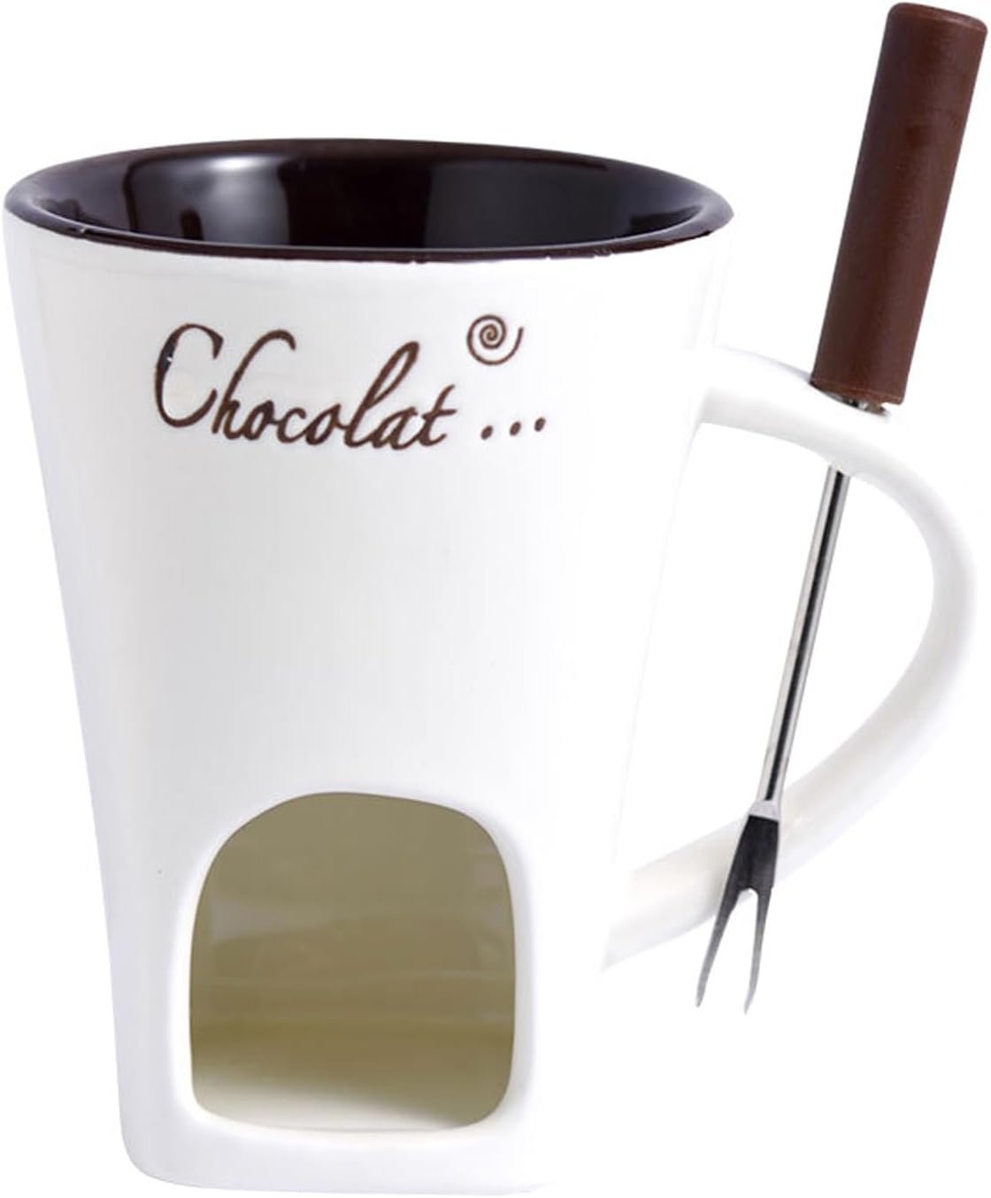 Ceramic Chocolate Fondue Mug Sturdy Ceramic Fondue Pots Accessory Perfect for Family Celebration and Event Multipurpose Mug