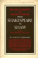 The Great Tradition in English Literature from Shakepeare to Shaw. B001L4GDK0 Book Cover