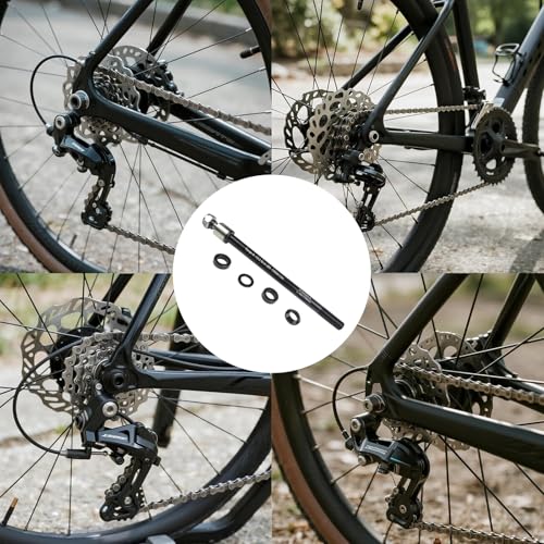 Miniatura 8 de Cyberwork Remolque De Bicicleta Con Eje Pasante, Eje Pasante M12 X 1,0 160-178 Mm, Enganche Para Remolque De Bicicleta, Eje Pasante Compatible Con La Mayoría De Enganches Para Remolque De Bicicleta