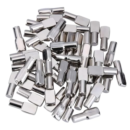 120 Packs Shelf Pins, 5mm Shelf Support Pegs Spoon Shape Cabinet Furniture…