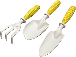 キッズガーデニングセット - 熊手・シャベル付き 掘り植えおもちゃ | 子供用ガーデニングツール,初心者や家族、男の子と女の子向けの庭や芝生、屋外ガーデン用