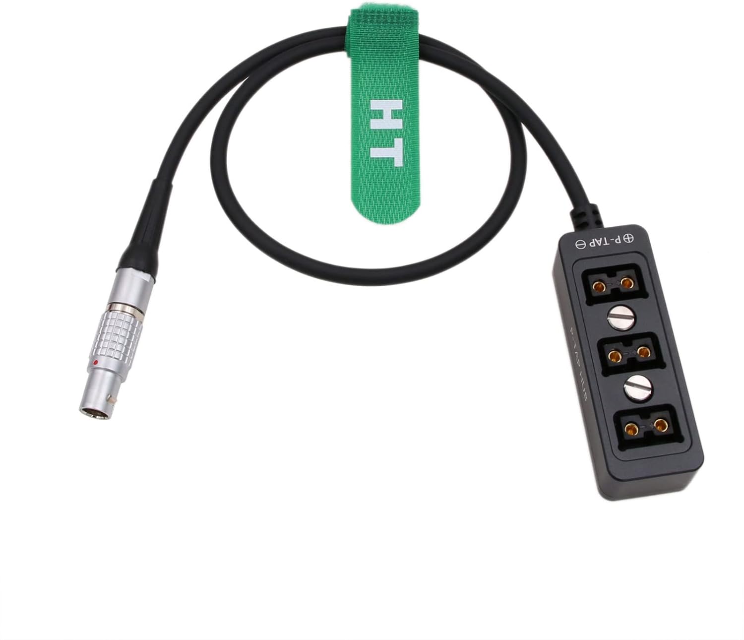 0B 2 Pin D-tap Hub 3 Port Power Splitter for ARRI Alexa SXT Classic LF RED DSMC2 Camera Battery Pack Right Angle 30cm Screws-Mount