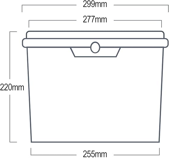 10 Litre Heavy Duty White Bucket With Airtight, Leak-Proof, Tamper Evident Lid & Plastic Handle