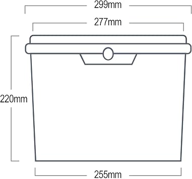 10 Litre Heavy Duty White Bucket With Airtight, Leak-Proof, Tamper Evident Lid & Plastic Handle