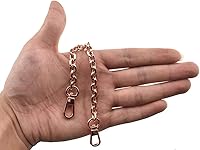 Vista 1 de HAHIYO Mini Pochette - Correa de cadena fina y ancha de 0.236 in para LV de 7.9 pulgadas de grosor, 0.079 in, oro rosa, para bolso, cartera