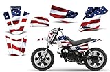 Stars & Stripes-AMRRACING MX Graphics decal kit fits Yamaha PW50 All years-Red-White_Blue