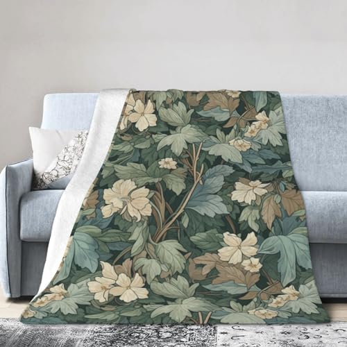 peiyeety Anise_Hyssop Blanket Throw Bedding Room Decor Flannel Blankets for Bed Sofa 40X30