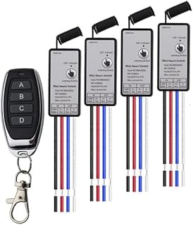 Retail 433Mhz Mini Relay Wireless RF Remote Control Switch Power Transmitter DC5V-24V 1CH LED Lamp Controller Micro-Receiver - (Color: Black)