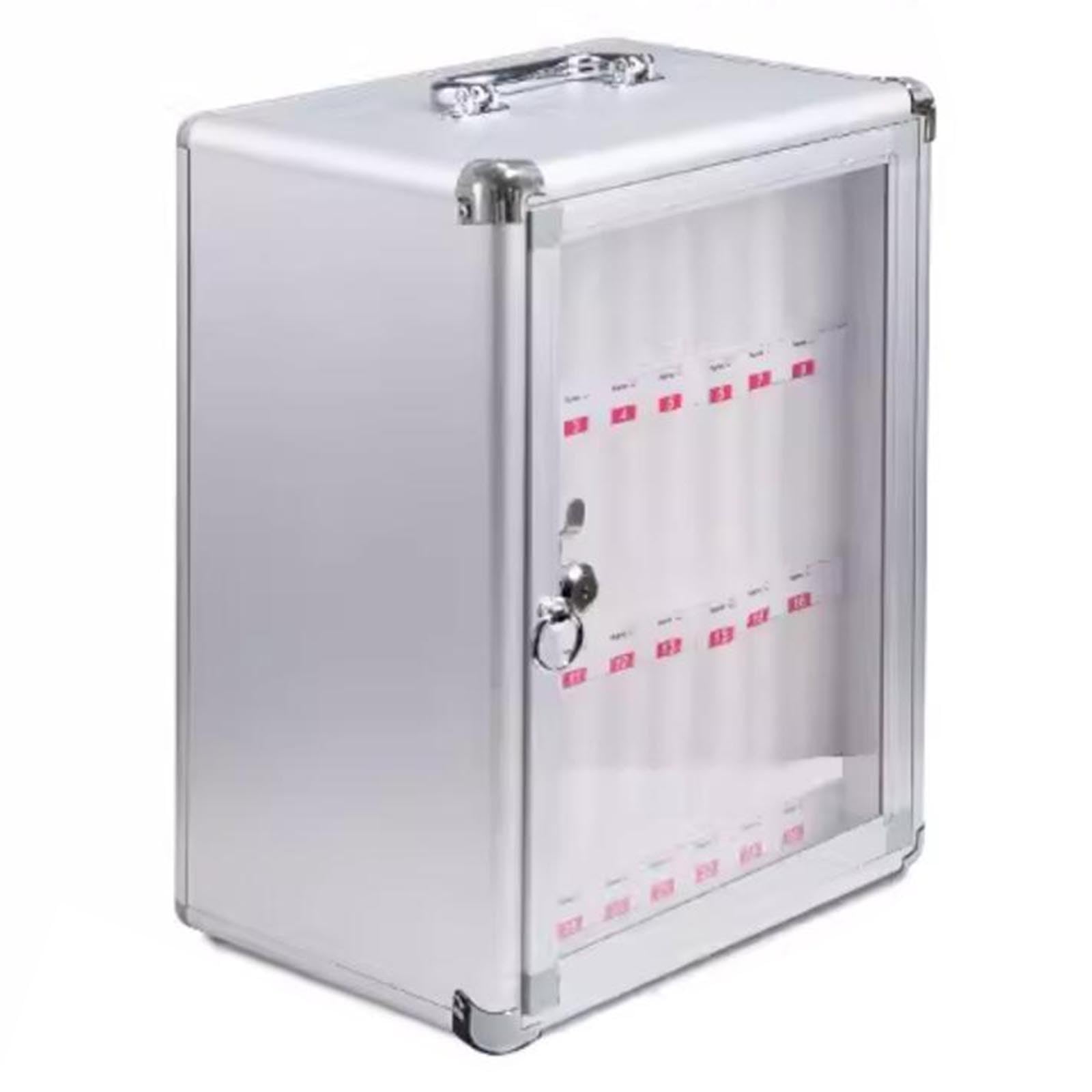 Armario para Guardar teléfonos móviles con Capacidad para 1260 teléfonos. Caja Fuerte Mural con Cerradura para escuelas Ems y hospitales. Solución portátil para la stión de Grs v