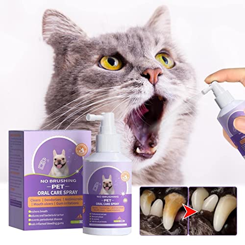 Hálito Fresco para Cães | Spray de limpeza de dentes para cuidados bucais para gatos,Suprimentos de