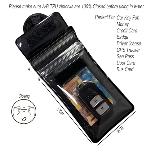 DRIPAC Estuche Flotante Impermeable para Llave de Auto, Bolsita Secadora Impermeable miniatura 2