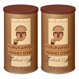 Kurukahveci Mehmet Efendi Turkish Coffee, Medium Roast, 17.6 oz (Pack of 2)
