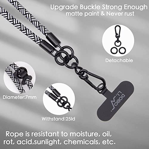 Doboli Phone Lanyard,Phone Strap,Wrist Lanyard,Lanyards For Keys,Keychains For Women,Nylon Adjustable Shoulder Neck,Universal Cell Phone Lanyard For All Smartphone,Travel Essentials (2 Pack) #TOP2