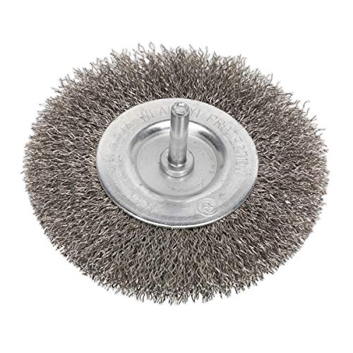 Sealey Sfbs100 Flat Wire Brush Stainless Steel 100Mm With 6Mm Shaft