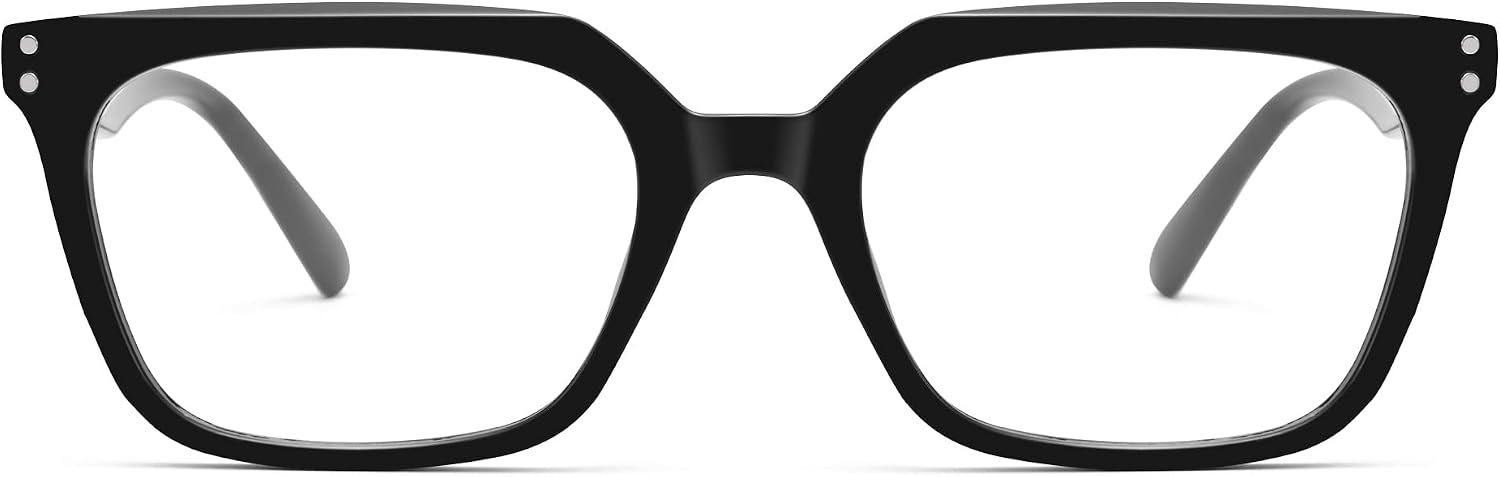 Hycredi Blue Light Blocking Glasses for Women Men, Square Fashion Eyeglasses for Computer Use, Gaming and Daily Wear