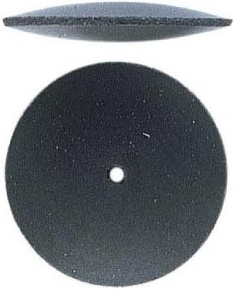 JTS Knife Edge Silicone Polisher Wheels 5/8” Dia Black Medium Flexible Pre-Polish Removes Scratches Pack of 10 Made in Germany
