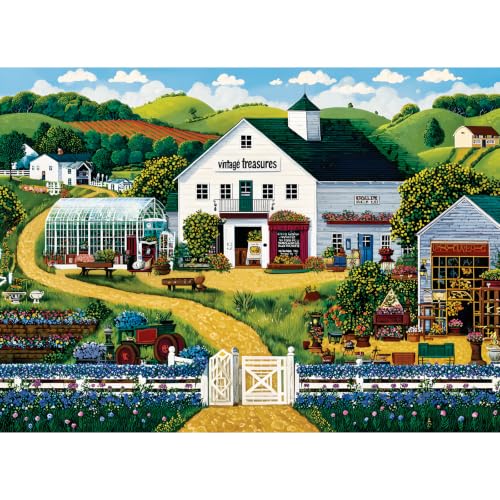 500 Piece Puzzles for Adults,Country Cottage Jigsaw Puzzles 500 Pieces