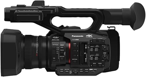 Vista 2 de Panasonic Videocámara, calidad profesional 4K 60p, sensor de 1.0 pulgadas, lente gran angular de 24.5mm y zoom óptico de 20x, ideal para noticias