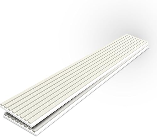 Tönnen Paneles acústicos con lamas de madera, paquete de 2, 94.5" x 11" x 5164" cada uno, de piso a techo, panel de madera para pared, para