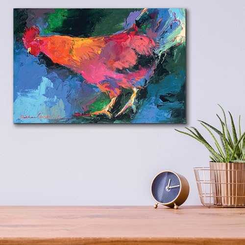 Epic Art 'Art Chicken' by Richard Wallich, Acrylic Glass Wall Art, 16"x12" by Epic Art - Used condition - Image 8
