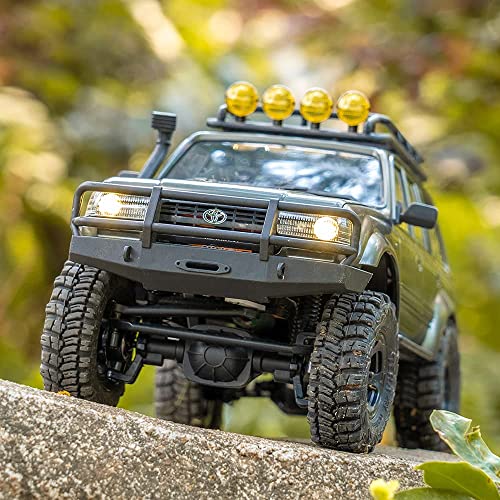 Fms Rochobby 1/18 Scale Katana Toyota Land Cruiser Rc Rock Crawler Model Car 2.4Ghz 4Wd Off-Road Waterproof Rc Trucks Vehicle Rtr All Terrains Hobby Grade Climbing Car For Boys Adults #TOP3
