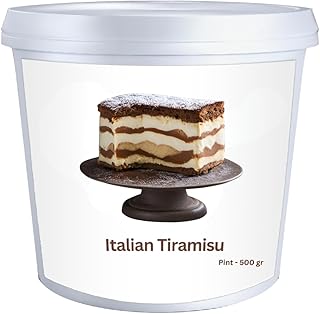Tiramisu Flavoring for Gelato, Rolled Ice Cream, and Ice Cream. (500g, 1.1 lbs) Made with Real Marsala Wine, Egg-Yolk, and Skimmed Milk