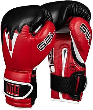 TITLE Guantes de entrenamiento de la serie de cuero de lava de gel de boxeo: guantes de boxeo, guantes de entrenamiento de boxeo, guantes de MMA, guantes de entrenamiento Oz, guantes de kickboxing, guantes de saco de boxeo, guantes de sparring
