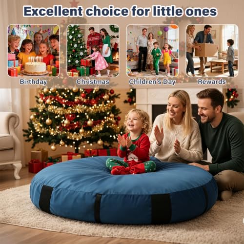 Crash Pad for Kids Sensory Room, Soft Foam Crash Mat, 5 Ft Royal Blue by Givjoy - Used condition - Image 7