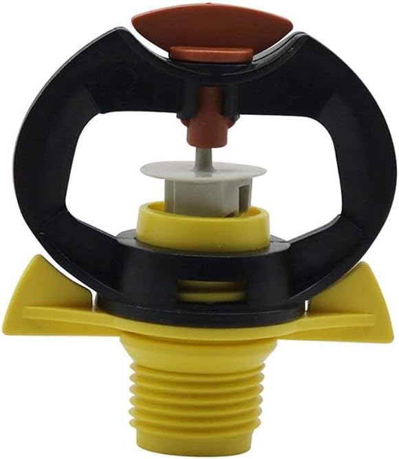 Botanical Garden Lawn Nozzle 40 Pcs 1/2" Rotary Hanging Mist Nozzle Agriculture Greenhouse Sprinkler Irrigation 360 Degree Garden Sprinkler Watering (Color : Yellow)