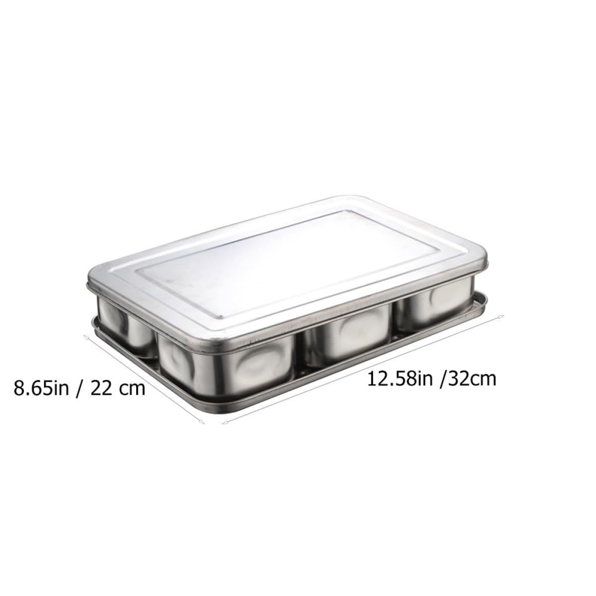 COLLBATH 1ensemble Boîte à Épices Avec Compartiments Pour Rangement Pratique Assaisonnements Cuisine