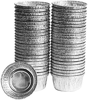 eHomeA2Z Aluminum Disposable Foil Ramekins Au Jus Baking Cups 50 Pack