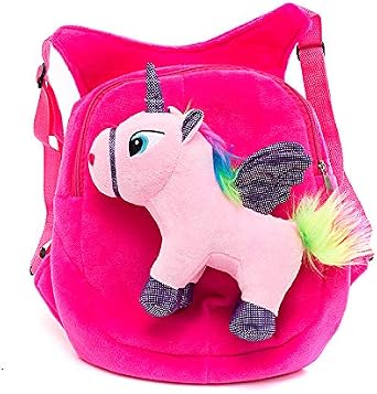 Unicorn Backpack for Children, Plush Unicorn School Bag, Random Style, 1 Piece, Assorted, 24*30 CM, Daypack