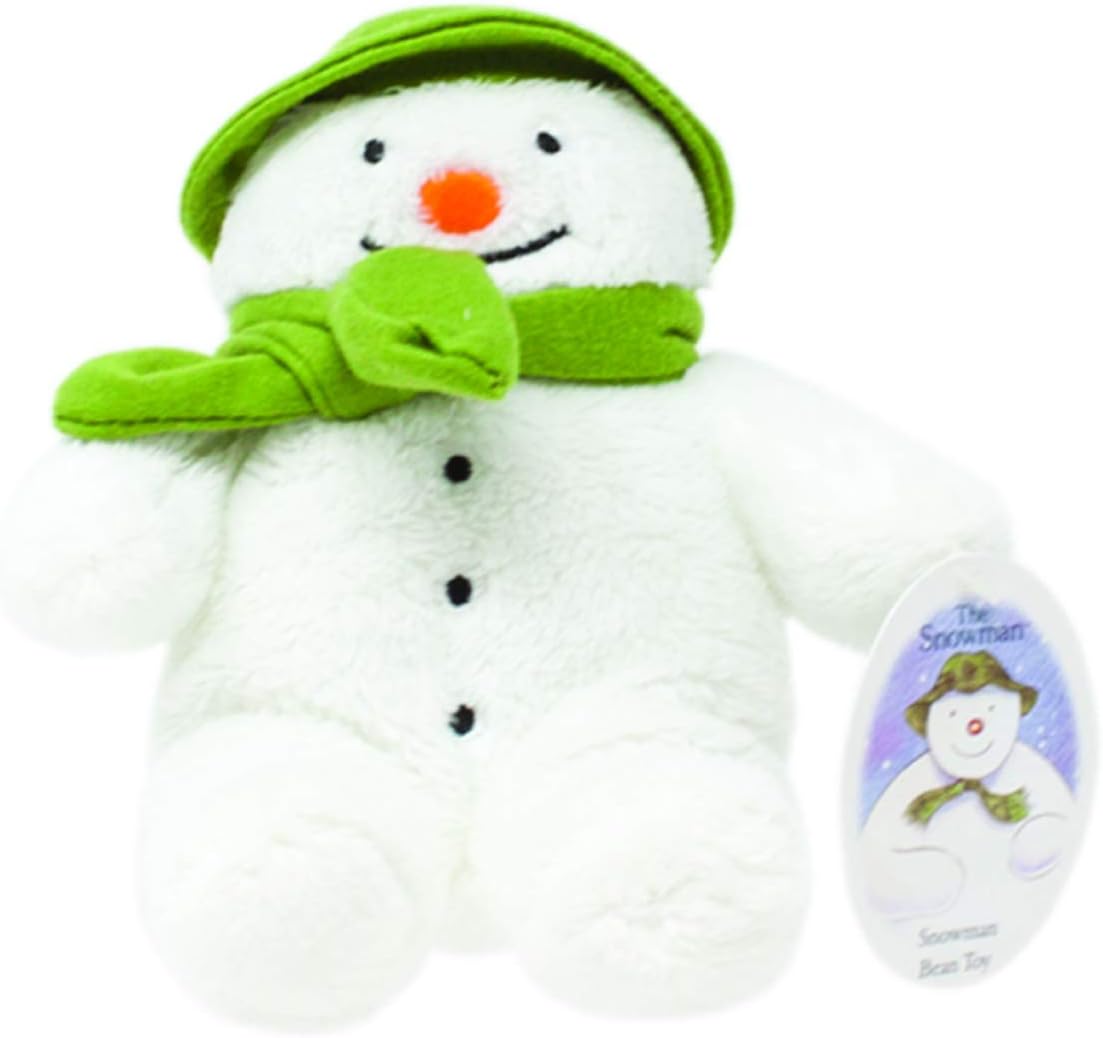 Snowman Bean Toy for Newborn 15cm (White)