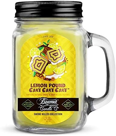 Beamer Candle Co. Smoke Killer Collection - Lemon Pound Cake Cake Cake Large Candle