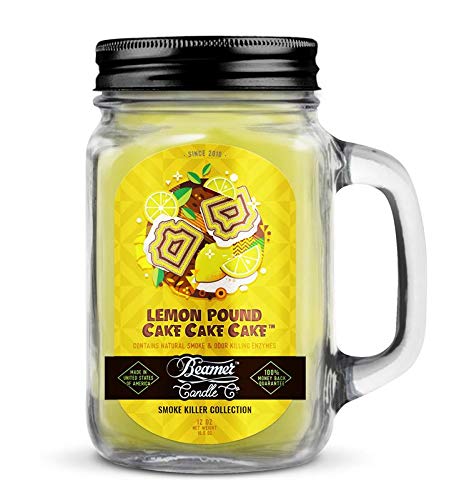 Beamer Candle Co. Smoke Killer Collection - Lemon Pound Cake Cake Cake Large Candle