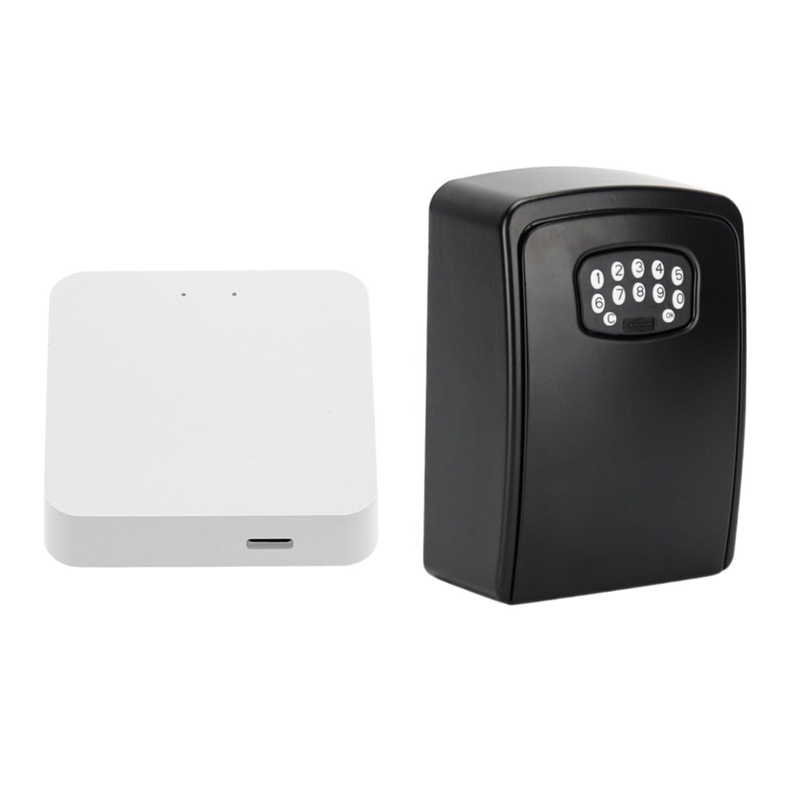 CVFRDD Security Safe Box Tuya Smart Home Key Storage Secret Box APP Unlock Security Code Lock Waterproof Wall Mount Safe(Generation 2)