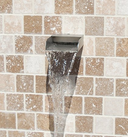 Mosegi 6" Rectangular Water Spout Scupper Spillway For Pools Ponds Fountains Stainless Steel #TOP3